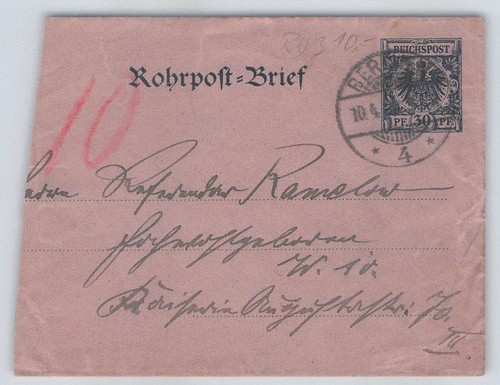Deutsches reich rohrpostbrief - deutsches,