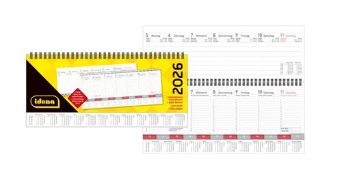 Idena tischquerkalender 2026 - idena,