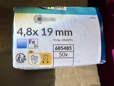 Packung Bohrschrauben 4,8x19mm 50Stück verzinkt  sechskant  / XO1Blau12