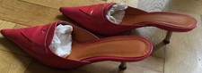 pinkfarbene Lackleder-Mules