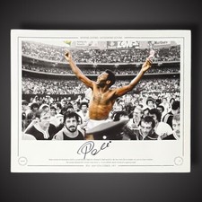 PELE - New York Cosmos - 1977 handsigniertes Foto £ 299