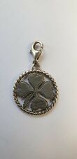Thomas Sabo 1759-637-21 Charm-Anhänger Coin Kleeblatt 925er Silber geschwärzt