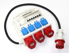 Stromverteiler CEE Adapter Baustromverteiler Kraftstrom Starkstrom Verteiler