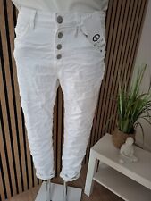 ❤️ Karostar Big Size  Boyfriend Baggy Jeans Hose K2702-11 in Weiß bis XXXXL 48