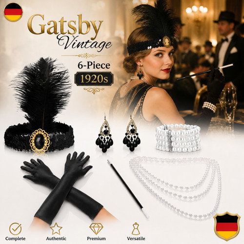 20er jahre flapper kleid mit