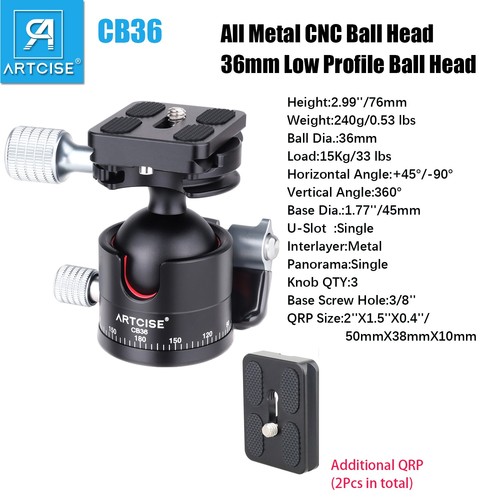 36mm ballhead kugelkopf - ballhead, metall