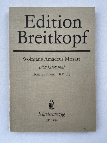 Noten mozart don giovanni - mozart.,