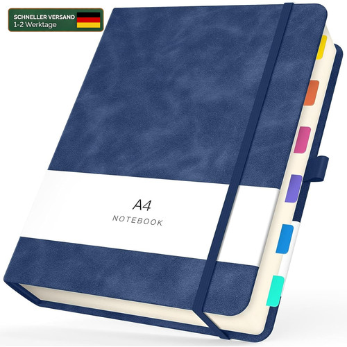 Notizbuch liniert leder - liniert,