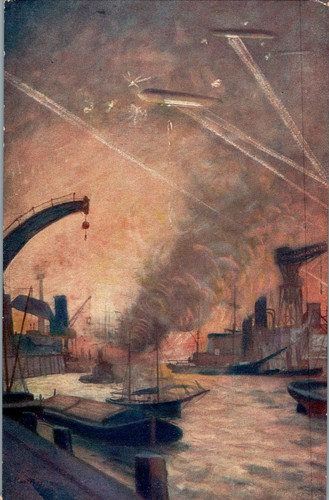 Zeppelin luftschiff angriff - zeppelin,