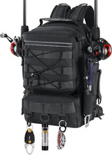 Angelrucksack mit rutenhalter - angelrucksack,