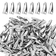 100 Stück Silber Alligator Haarclips Haarklammern Friseur Aufbewahrungsbox