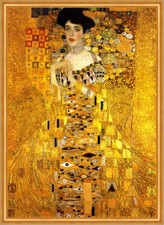 Adele Bloch-Bauer I Goldene Kernmotiv Jugendstil Ornamentik Klimt A3 005 Gerahmt