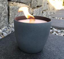 Kerzenfresser Wachsfresser Schmelzlicht Tischfeuer | dunkelgrau | WeberHomemade