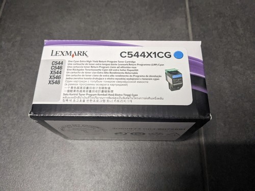 Lexmark toner c544x1cg cyan - toner,