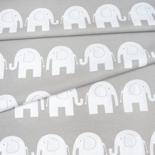 Babybettwäsche 135x100 mit Kissenbezug 40x60 | 100% Baumwolle Elephant Grau