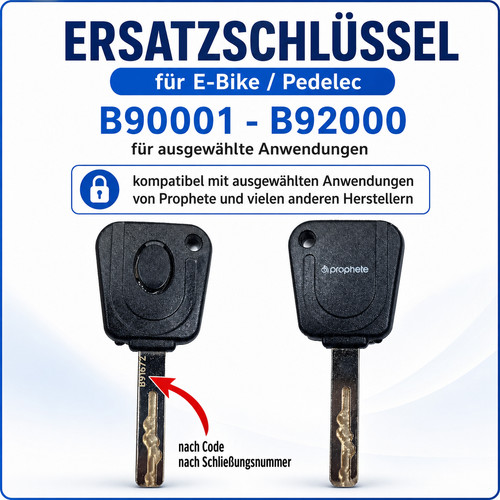Schlüssel b90001 b92000 - schlüssel, b90001-b92000