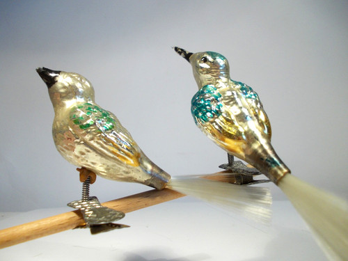Lauscha vögel antik stk - vögel,