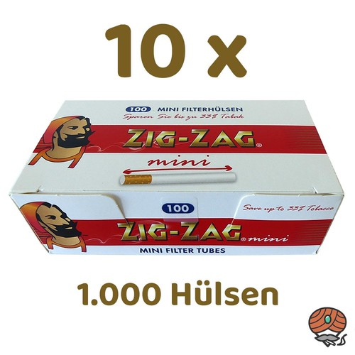 10x zig zag mini filterhülsen - 10x, zig-zag