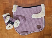 Schabracke Set, Fell Gamaschen, Dressur Full