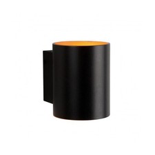 Wandleuchte Lampe Squalla Schwarz matt Gold rund IP20 max 6W G9 LED Up & Down