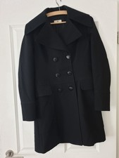 Etienne Aigner, Damen, kurzer Mantel, Schwarz, Gr. 38, Schurwolle mit 1% Seide