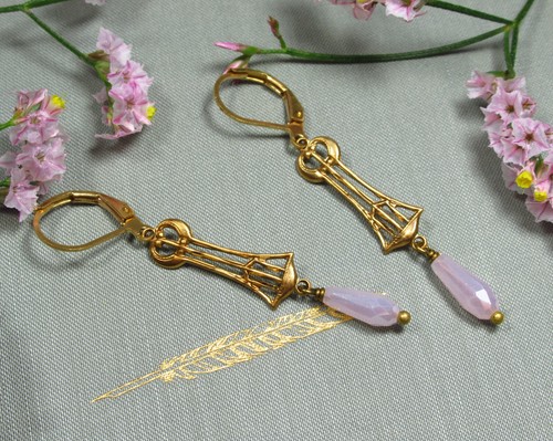 Ohrringe rosalie handmade - ohrringe,