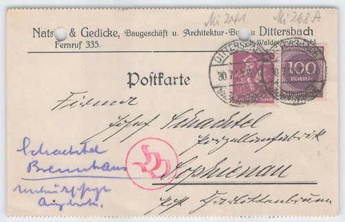 Reich postkarte - d.,