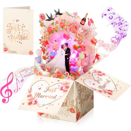 Hochzeitskarte mit musik licht - mit,