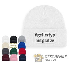 #geiler typ mit Glatze Beanie