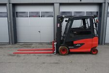 2017 Linde E35 3,5t Elektrostapler Seiten + Zinkenversteller Kabine Waage UVV
