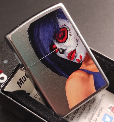 Zippo sugar skull - zippo, woman/girl