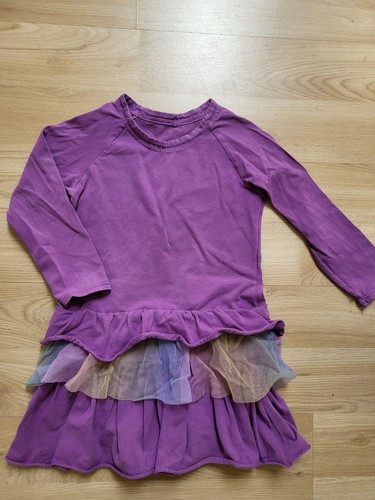Kleid langarmkleid lila tüll - kleid,