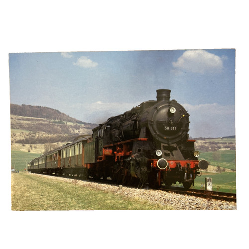 Postkarte zug eisenbahn - postkarte,