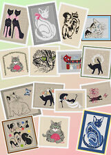 Farbiges Kreuzstichmuster als