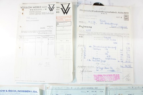 Rechnungen aus 30er jahren - 30er,