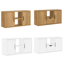 TV-Schrank TV Möbel Unterschrank TV Tisch Schrank 79x24x40 cm Massivholz Kiefer