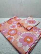 unbenutzt Bettwäsche-Set Bezug  Kopfkissen "fleuresse" flower power 60er 70er