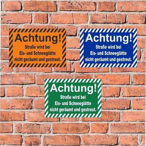 Schild straße nicht geräumt - straße,