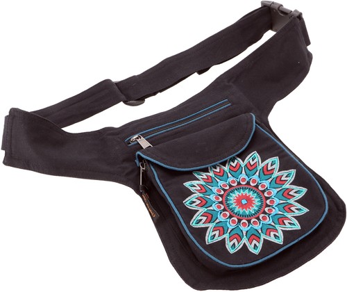Stoff sidebag gürteltasche - stoff,