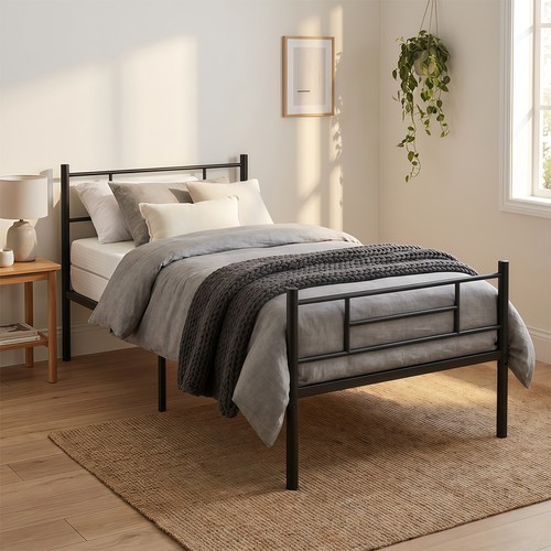 Metallbett mit matratze - metallbett,