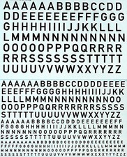 Groß-Buchstaben schwarz Big-Letters black 1:32 Decal Abziehbilder