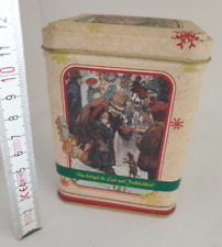 Blechdose eckig mit Deckel LEER Aufbewahrung Vintage Motiv Weihnachten