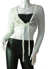 Damen Langarm Spitze Bolero