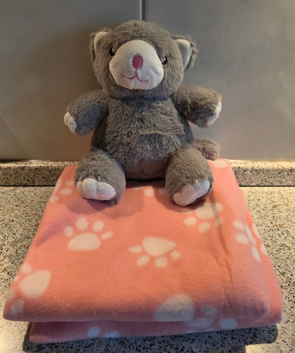 Decke mit kuscheltier katze - decke,