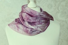 Seidentuch Aubergine Tuch