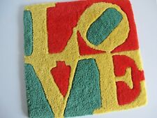 Kleiner Designer Teppich - LOVE Pop Art 38 x 38 cm, lim. Auflage, hand tufted!
