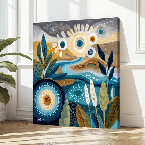 Leinwand bild abstrakt - leinwand,