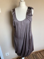 H&M Plisee Kleid Gr 36 Satin