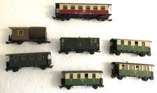 7 Waggons H0e im Konvolut