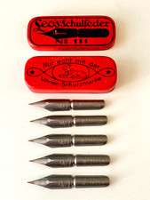 Leo's Nr. 111 EF Feder - Brause & CO Iserlohn Schreibfedern 5 Stück in Blechdose